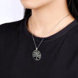 Pendentif Arbre d’Été – Bijou Nature en Argent Sterling 925