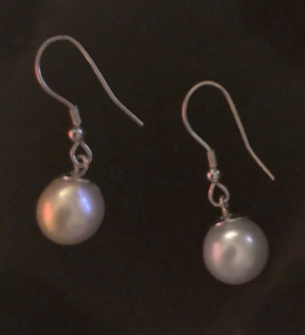 Boucles d’oreilles en argent S925 avec perle d’eau douce