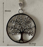 Pendentif Arbre d’Été – Bijou Nature en Argent Sterling 925