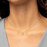 Pendentif collier en argent 925 plaqué or, orné d'une perle d'eau douce naturelle bijoux pour femme.